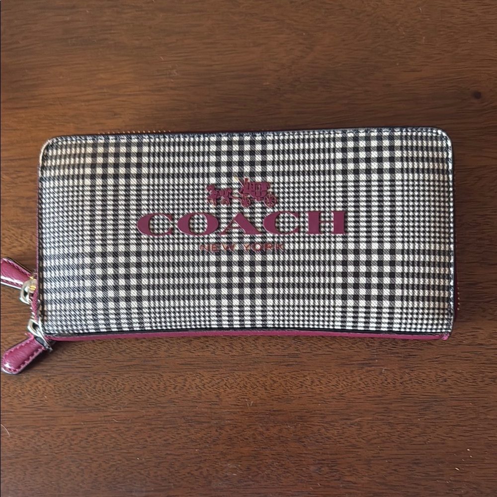 Large Coach wallet - coated canvas